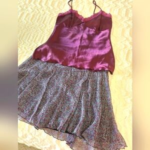 Express fit and flare chiffon vintage skirt